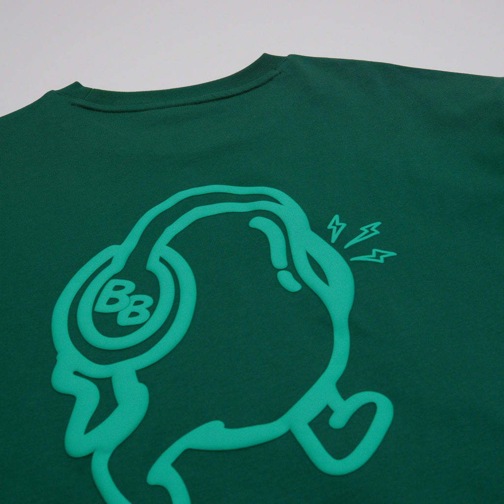 GREEN BEAN BOXY TEE - 280 GSM - Buzzin Beans