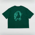 GREEN BEAN BOXY TEE - 280 GSM - Buzzin Beans