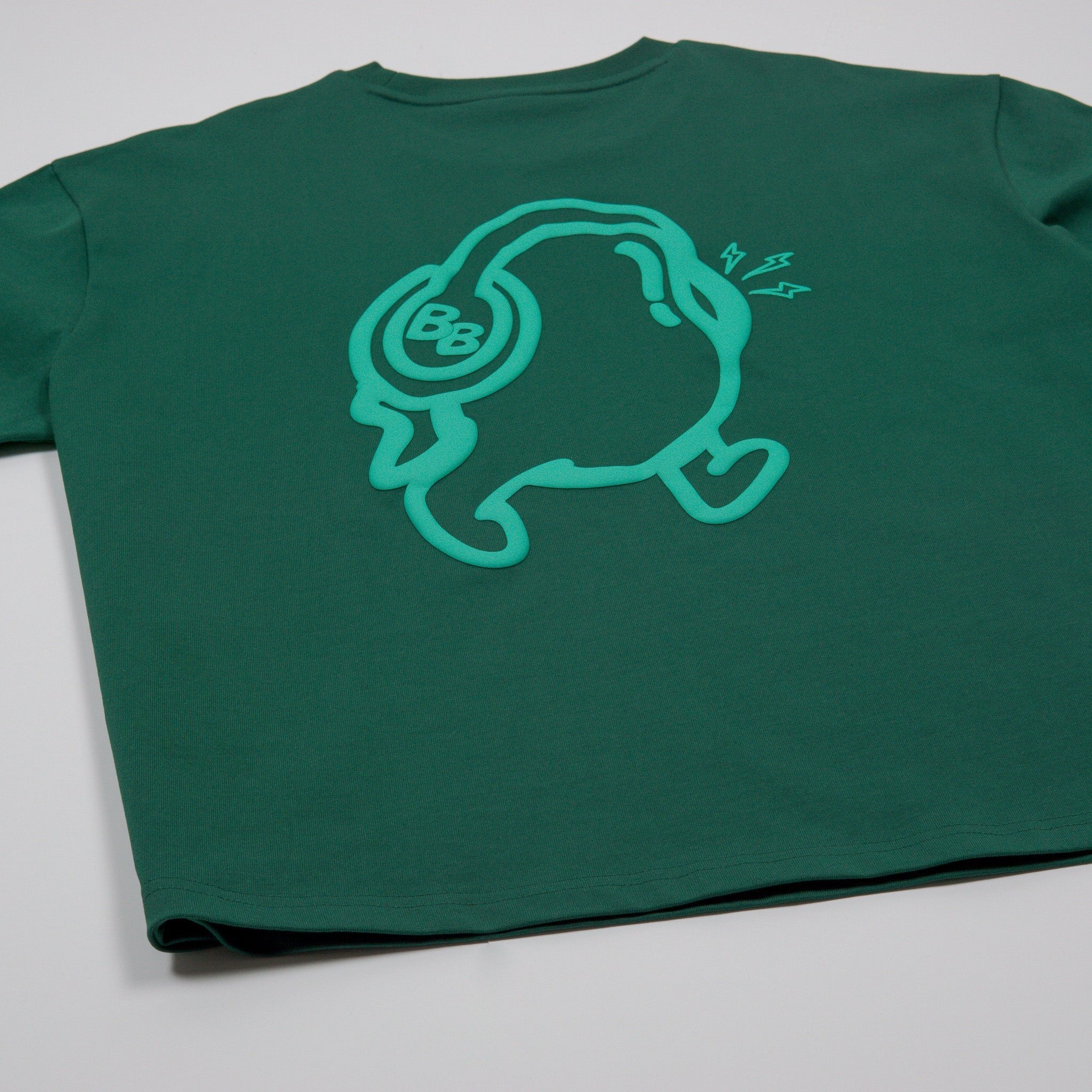 GREEN BEAN BOXY TEE - 280 GSM - Buzzin Beans