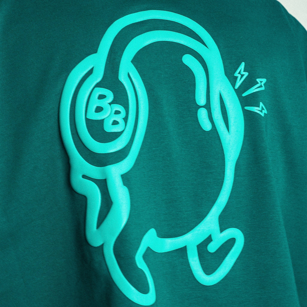 GREEN BEAN BOXY TEE - 280 GSM - Buzzin Beans
