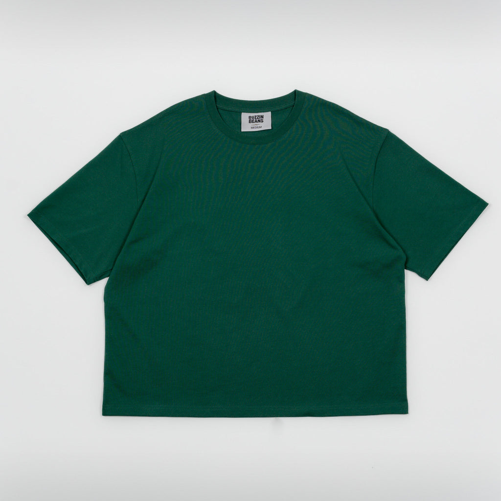 GREEN BEAN BOXY TEE - 280 GSM - Buzzin Beans