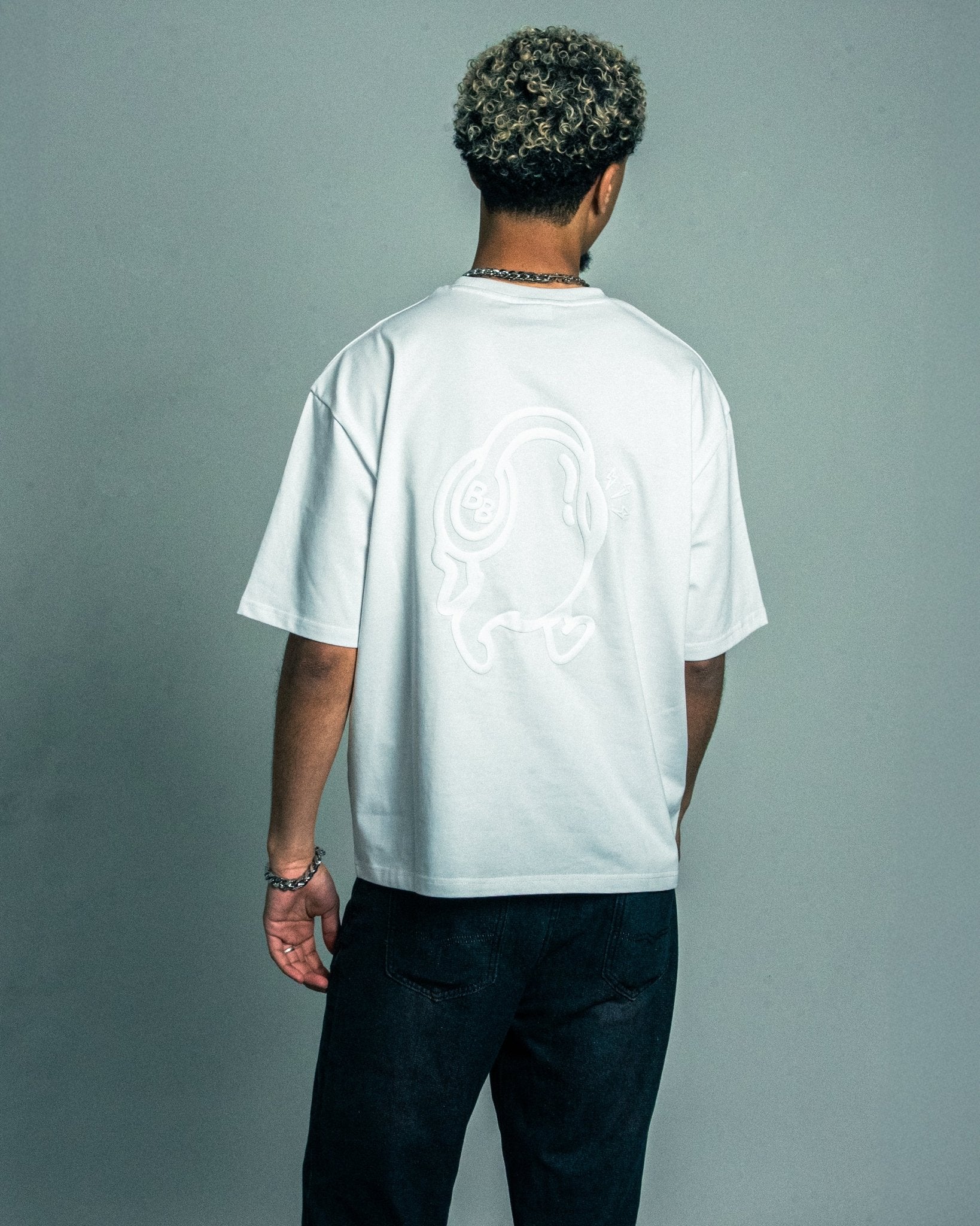 WHITE BEAN BOXY TEE - 280 GSM - Buzzin Beans