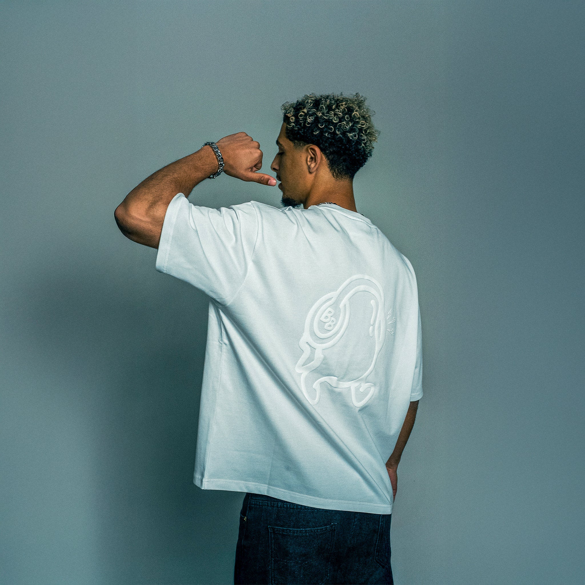 WHITE BEAN BOXY TEE - 280 GSM - Buzzin Beans