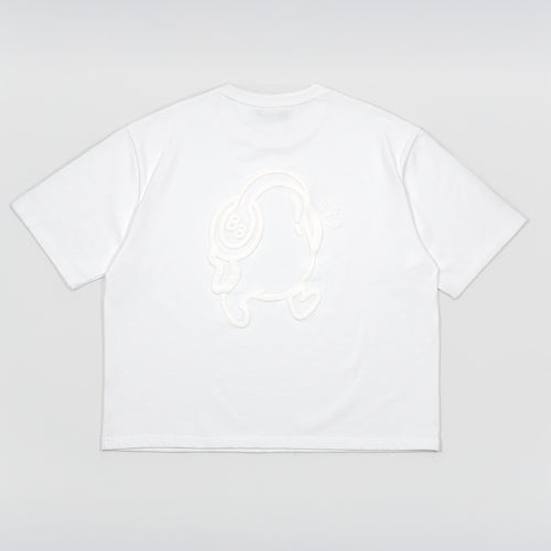 WHITE BEAN BOXY TEE - 280 GSM - Buzzin Beans